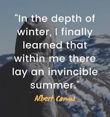 Quotes About Strength In The Depth Of Winter I Finally Learned That Within Me There La Challenge Quotes Quotes About Overcoming Adversity Overcoming Quotes