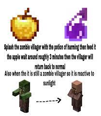 This guide will show you how to cure an infected zombie villager in minecraft so that they return back to being a normal villager. How To Cure A Zombie Villager Pewdiepiesubmissions