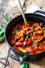Ratatouille Mit Frischem Gemuse Und Krautern Eat This Foodblog Vegane Rezepte Stories Ratatouille Rezept Rezepte Ratatouille