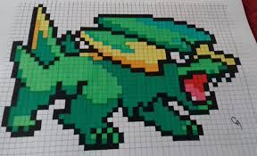 Coloriage pixel art mario exercices gratuits imprimer. Pixel Art Pokemon Facile Et Petit Tortank Bmp Wabbit