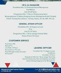 Bni merupakan lembaga perbankan yang berdiri sejak tahun 1946 dan termasuk salah satu badan usaha milik negara (bumn). Lowongan Kerja Festival Citylink Bandung Bagi Lulusan Sma Smk D3 S1 Terbaru 2021