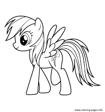 Mewarnai my little pony rainbow dash. Rainbow Dash Printable Coloring Pages Coloring Home