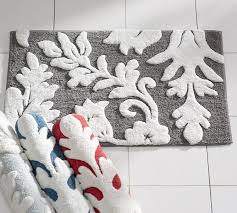 Pottery barn bath mat sets. Bath Pottery Barn Damask Bath Rug Blue White Thecorner Mx