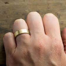 6mm 14k Yellow Gold Men S Wedding Band Matte Finish Mens Yellow Gold Wedding Bands Rose Gold Mens Wedding Band Mens Gold Wedding Band