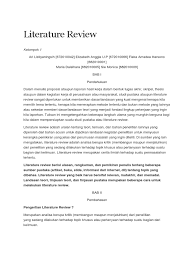 Dan instrumen yang digunakan dalam sintesis dan adalah membahas/mengkaji artikel dengan cara membuat identifikasi dan klasifikasi. Literature Review