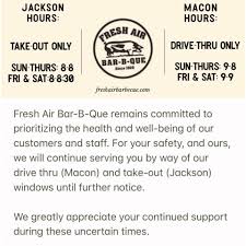 Fresh air barbecue, jackson, ga. Fresh Air Barbecue Home Jackson Georgia Menu Prices Restaurant Reviews Facebook
