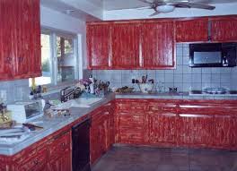 barn red kitchen cabinets home