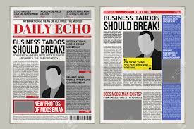 There is no standard size for this newspaper format. Illustration Of A Daily Newspaper Template Tabloid Layout Posting Stock Photo Picture And Royalty Free Image Image 88927030