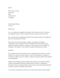 Doc Ensayo De La Tierra A La Luna Julio Verne Omar Castillo Academia Edu
