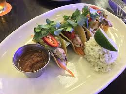 Served in large, flour tortillas with pico de gallo and cheese, the sour cream, cabbage, and mild salsa help to temper the. Fish Tacos Mind Blowingly Good Picture Of Maui Brewing Company Oahu Tripadvisor