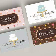 Bakery business cards that are just the icing on the cake. 1201am Gifts Cupcake Pattern Bakery Business Cards Cake Business Cards Cake Business