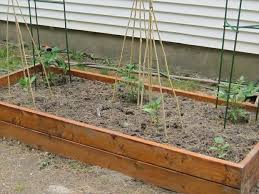 Stain and seal the planter box. Small Space Gardening