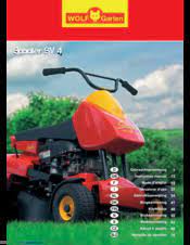 Beim scooter sv 4 kann der motor nur gestartet fangsack/schutzklappe nicht richtig angehangen werden, wenn der fangkorb. Wolf Garten Scooter Sv 4 Manuals Manualslib