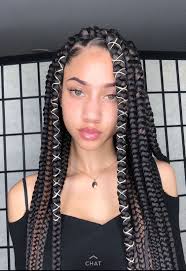 Unique Girl Box Braids Hairstyle 2021 Hair Videos Braided Hairstyles Cute Little Girl Hairstyles Frontal or full lace ***please note that if you purchase the lace front option there will be no triangle parts at the. unique girl box braids hairstyle 2021