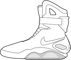 Futuristic Style Shoe Template Pictures Of Jordans Coloring Pages