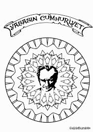 Cumhuriyet Boyama Sayfalari Desenler Mandala