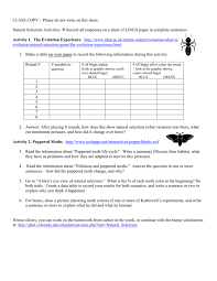 The paper student exploration energy conversions gizmo answer key. Natural Selection Simulation