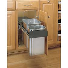 pull out under sink trash cans at