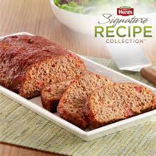 Hunt S Homestyle Meatloaf Brown Sugar And Tomatoes With Onions Add Tangy Sweet Flavor To This Juicy Meatloaf Recipes Pound Cake Recipes Meatloaf