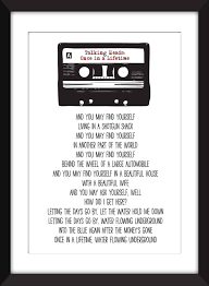 This is once in a lifetime by john gulledge on vimeo, the home for high quality videos and the people who love them. Talking Heads Once In A Lifetime Lyrics Unframed Print By Thewordassociation On Etsy Great Song Lyrics Talking Heads Music Quotes Lyrics