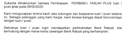 Jangan sampai menyesal, karena sudah banyak kasus hukum terkait pinjaman online. Pengalaman Langsaikan Hutang Pinjaman Pembiayaan Peribadi Bank Rakyat