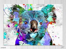Pop Art Koala Bear Graffiti Colourful Wall Art Art Prints Trade Me Art Colorful Wall Art Cross Paintings
