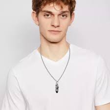 Brisskaari Collar San Miguel Plata Ley 925 Con Colgante Con