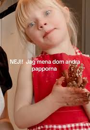 Tre pappor eller fem? En familjehumoristisk situation