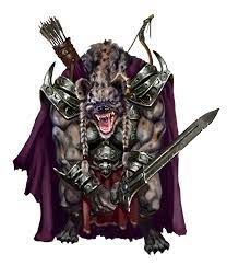 Male Gnoll Fighter Pathfinder Pfrpg Dnd D D D20 Fantasy Fantasy Monster Fantasy Creatures Rpg Character