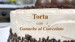 Torta di compleanno con ganache al cioccolato. Torta Con Ganache Al Cioccolato Youtube