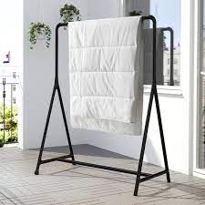 Quick intro to this affordable indoor/outdoor clothes hanging rack by ikea. Turbo Black Clothes Rack In Outdoor Ikea