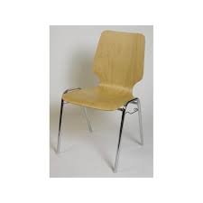 Chaise coque bois natacha empilable et accrochable vernis naturel piétement en tube diamètre 20 mm, finition peinture époxy noire ou chromée (autre couleur, nous consulter). Chaise Coque Bois Empilable Hortense