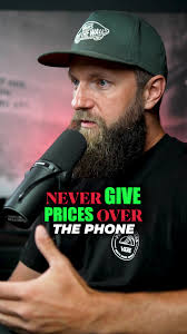 Never give prices over the phone because it destroys your business.