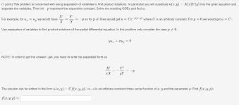 Examples of odes in literature. Solved 1 Point This Problem Is Concerned With Using Sepa Chegg Com