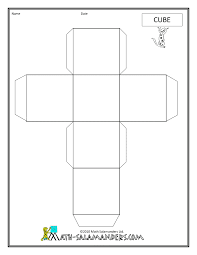 Remember that the length, the width and the height will all be equal to the side length, because this is a cube. 3d Geometric Shapes Nets 3d Geometric Shapes Math Geometry Shapes