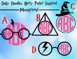 Harry Potter Monogram Decal 4 Different Frame Options By Dollydoodlesdesigns On Etsy Https Www Etsy Com Listing 5 Monogram Decal Harry Potter Monogram Svg