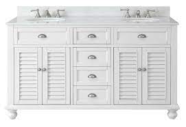 We love that this 30 single bathroom vanity set brings a coastal farmhouse look to your guest bath or half bath with its slatted design and metal track hardware. 62 White Cottage Glennville Bathroom Sink Vanity Gd 21333