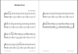 Kinderlieder mit text, gitarrenakkorden und kostenlosen noten zum ausdrucken, sowie melodien (midis, mp3s, videos) zum anhören. Tims Rauberfeier Mit Kostenlosen Klaviernoten Der Zauberklavier Blog