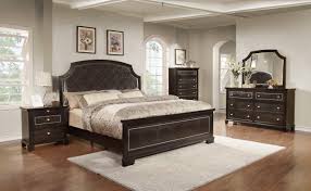 Queen and king bedroom furniture sets, expertly designed and crafted for luxurious comfort, include the bed, nightstand and dresser with mirror. Myco Furniture Me3190q Metro Dark Espresso Finish Bicast Leather Queen Panel Bedroom Set 4pcs Me3190q Set 4
