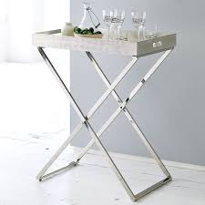 Tall Butler Tray Stand West Elm Side Table Butler Tray Tray Table