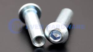 Internal Threaded Bolts Allen Round Hexagon Socket Button Head Carbon Steel Zinc Plated Hardware Fittings Sleeves Swage Axle Zinc Plating Hexagon Carbon Steel