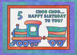 Blue Train Happy Birthday 5yr Old Choo Choo Train Card Ad Sponsored Happy Train Happy Birthday Greeting Card Old Birthday Cards Happy Birthday Cards