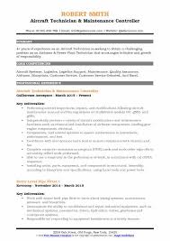 aircraft technician resume samples