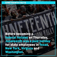 Senate passes bill to make juneteenth a federal holiday 71rmz Sbw1yaxm