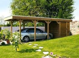 Le Carport En Bois Apporte Authenticite Au Jardin Ports De Voiture Carport Bois Abri Voiture