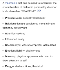 Characteristics Of Histrionic Personality Disorder Surviving A Mother With Narciss Histrionic Personality Disorder Histrionic Personality Personality Disorder