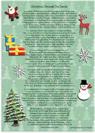 Christmas Through The Family Inspirational Poem About Children Parents Siblings Teenagers And Christmas Poems Kids Christmas Poems Christmas Quotes Funny