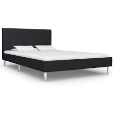 Metallbett bettgestell bett lattenrost metall schlafzimmer schwarz 120x200cm. Bettgestell Schwarz Stoff 120x200 Cm Kaufland De
