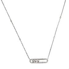 A classically unconventional icon, it both inspires and is inspired by true dreamers. Messika Baby Move Pave Diamond 18k White Gold Pendant Necklace Messika Tlc