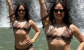 Wonder years actress Danica McKellar, 48, stuns in a leopard print bikini  while posing by a waterfall in Costa Rica: So many adventures | Daily  Mail Online